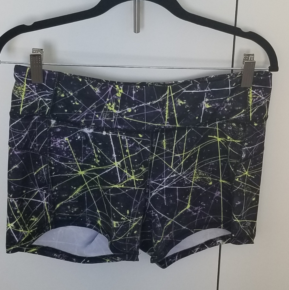 Spandex athletic shorts